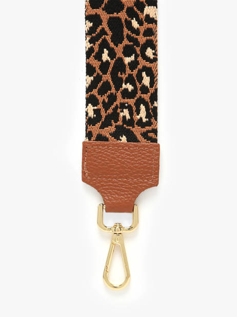 Schouderriem Milano Bruin caviar CA25LPOB ander zicht 1